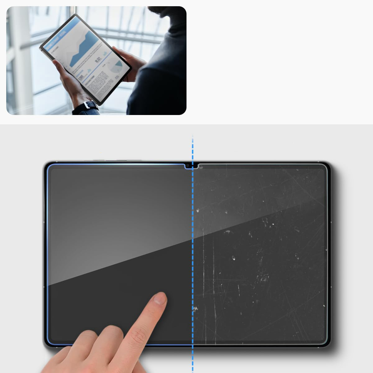 Szkło do etui Spigen Glas.tR Slim 1-Pack do Galaxy Tab S10 FE+